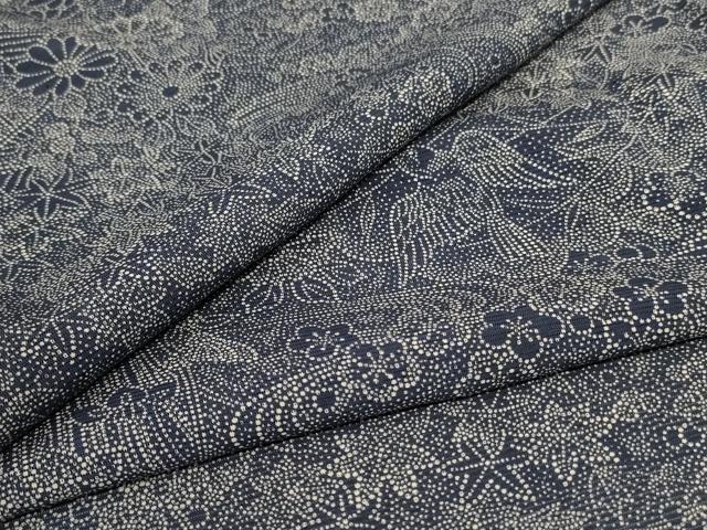 平和屋着物＊夏物 江戸小紋 絽 花鳥文 正絹 逸品 未使用 AABD4619jd