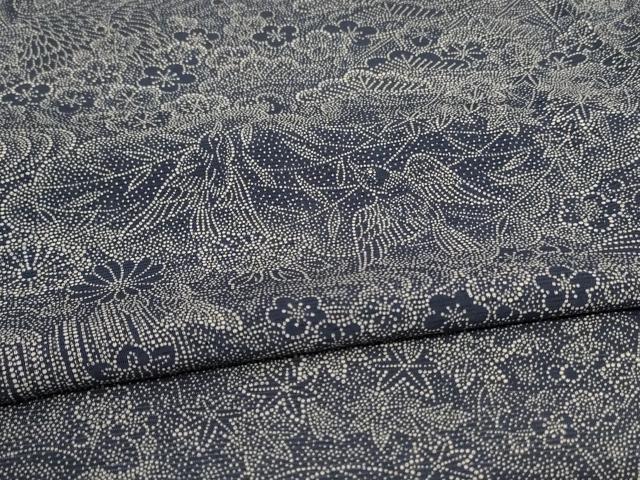 平和屋着物＊夏物 江戸小紋 絽 花鳥文 正絹 逸品 未使用 AABD4619jd