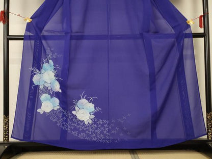 平和屋着物＊夏物 訪問着 絽 草花文 金銀彩 正絹 逸品 未使用 AABD4620jd