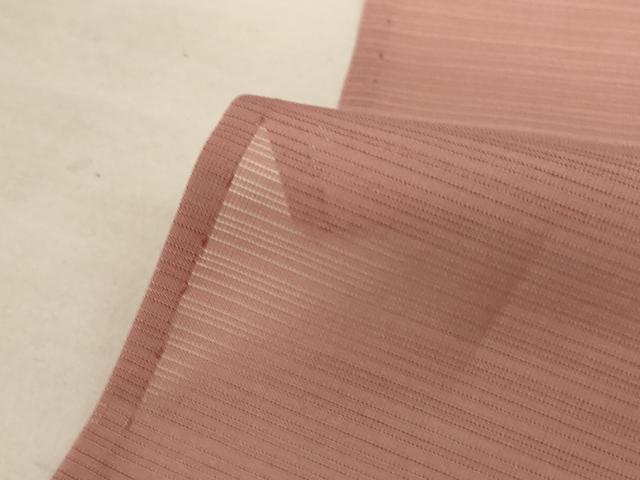 平和屋着物＊夏物 色無地 絽 ときがら茶色 正絹 逸品 AABD4621jd