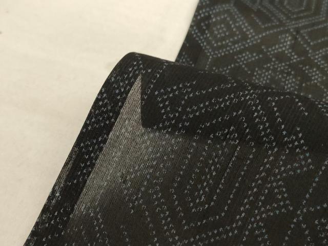 平和屋着物＊夏物 本場大島紬 夏大島 幾何学文様 正絹 逸品 AABD4624jd