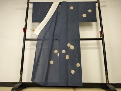 平和屋着物＊夏物 訪問着 絽 草葉丸文 金彩 正絹 逸品 AABD4627jd