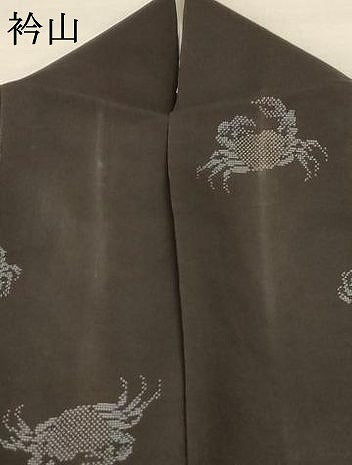 平和屋着物＊夏物 本場大島紬 夏大島 蟹 正絹 逸品 AABD4632jd