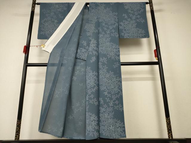 平和屋着物＊夏物 小紋 絽 花尽くし 正絹 逸品 未使用 AABD4635jd