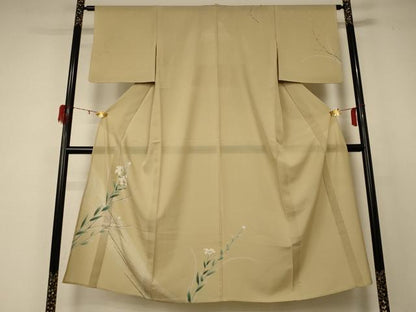 平和屋着物＊夏物 訪問着 絽 草花文 金銀彩 正絹 逸品 AABD4636jd