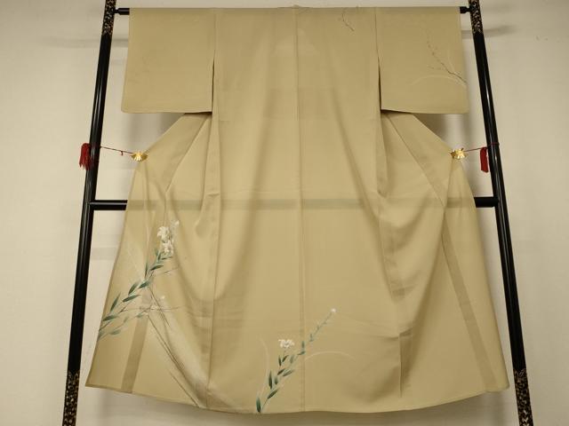 平和屋着物＊夏物 訪問着 絽 草花文 金銀彩 正絹 逸品 AABD4636jd