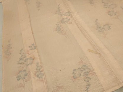 平和屋着物▽上質な小紋　無双　紗×絽　舞花文　正絹　逸品　AABD4640jd