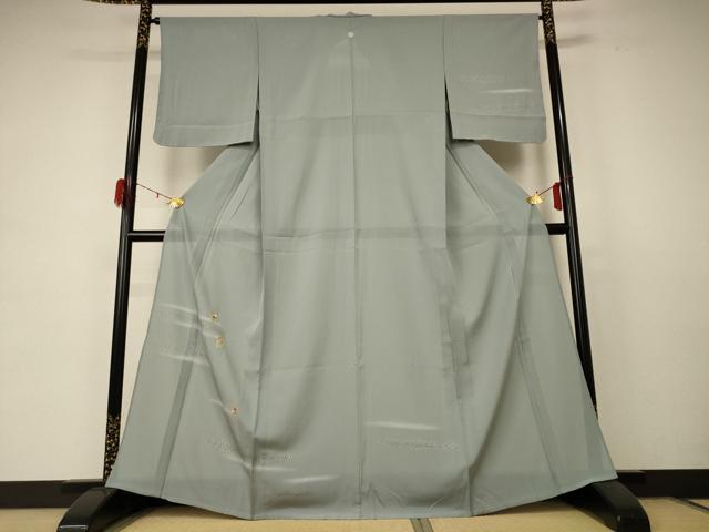 平和屋着物＊夏物 訪問着 絽 花丸文 金銀彩 正絹 逸品 未使用 AABD4641jd