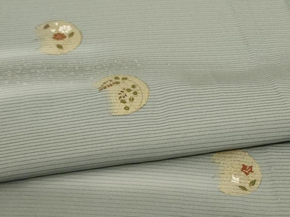 平和屋着物＊夏物 訪問着 絽 花丸文 金銀彩 正絹 逸品 未使用 AABD4641jd