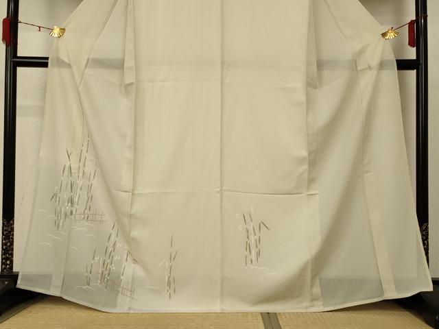 平和屋着物＊夏物 訪問着 絽 草花文 正絹 逸品 AABD4642jd