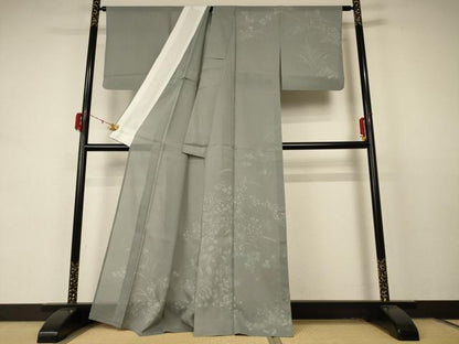 平和屋着物＊夏物 訪問着 紗 草花文 正絹 逸品 AABD4644jd