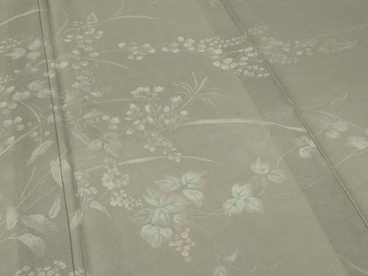 平和屋着物＊夏物 訪問着 紗 草花文 正絹 逸品 AABD4644jd