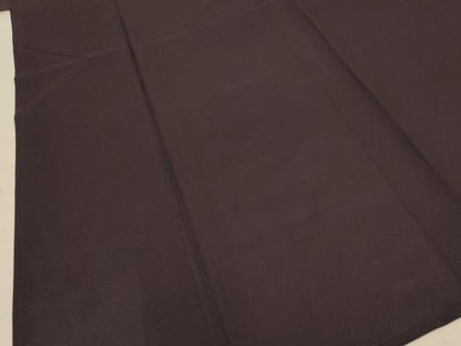 平和屋着物＊夏物 色無地 絽 黒紅色 正絹 逸品 AABD4648jd