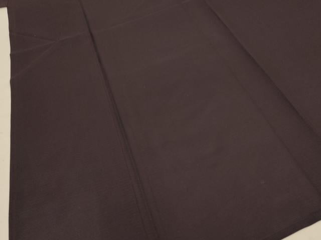 平和屋着物＊夏物 色無地 絽 黒紅色 正絹 逸品 AABD4648jd