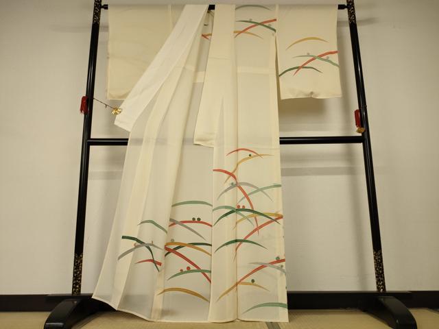 平和屋着物＊夏物 訪問着 絽 芝文 正絹 逸品 AABD4649jd