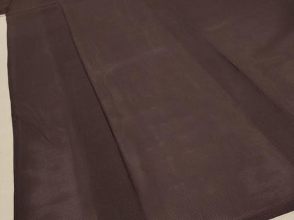 平和屋着物＊夏物 色無地 絽 黒鳶色 正絹 逸品 AABD4652jd