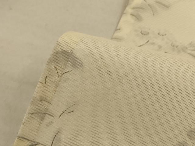 平和屋着物＊夏物 小紋 絽 色紙草花文 正絹 逸品 AABD4656jd
