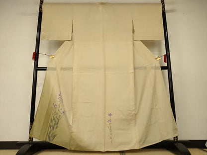 平和屋着物＊夏物 訪問着 絽 草花文 暈し染め 正絹 逸品 AABD4658jd