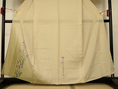 平和屋着物＊夏物 訪問着 絽 草花文 暈し染め 正絹 逸品 AABD4658jd