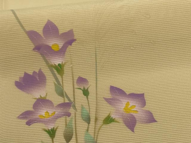 平和屋着物＊夏物 訪問着 絽 草花文 暈し染め 正絹 逸品 AABD4658jd