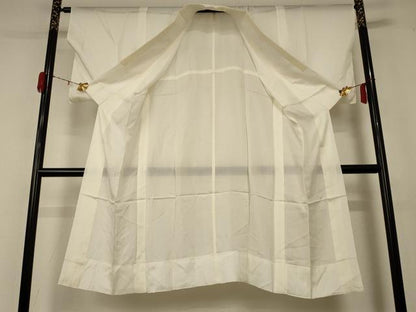 平和屋着物＊夏物 長襦袢 絽 鳥の子色 正絹 逸品 AABD4665jd