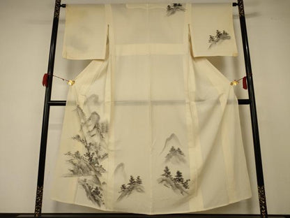 平和屋着物＊夏物 訪問着 絽 風景文 正絹 逸品 AABD4677jd