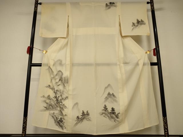 平和屋着物＊夏物 訪問着 絽 風景文 正絹 逸品 AABD4677jd