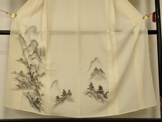 平和屋着物＊夏物 訪問着 絽 風景文 正絹 逸品 AABD4677jd