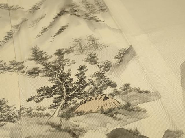 平和屋着物＊夏物 訪問着 絽 風景文 正絹 逸品 AABD4677jd