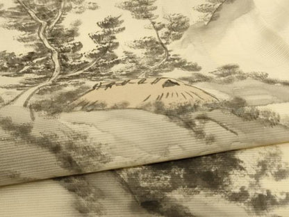 平和屋着物＊夏物 訪問着 絽 風景文 正絹 逸品 AABD4677jd