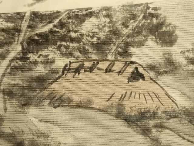 平和屋着物＊夏物 訪問着 絽 風景文 正絹 逸品 AABD4677jd