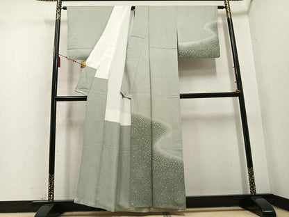 平和屋着物●訪問着　流水文　正絹　逸品　AABD4729ph