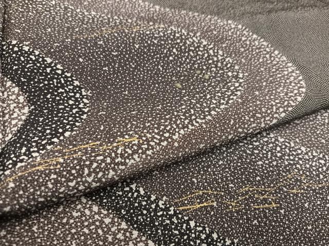 平和屋着物●江戸小紋　訪問着　流水文　金彩　正絹　逸品　AABD4736ph