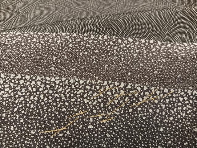 平和屋着物●江戸小紋　訪問着　流水文　金彩　正絹　逸品　AABD4736ph