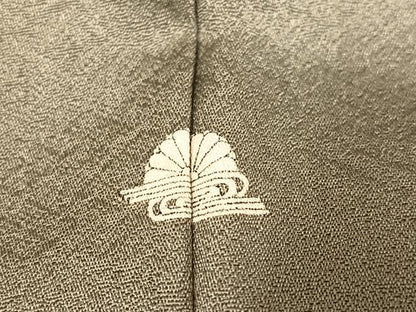 平和屋着物●訪問着　刺繍　草花文　暈し染め　金銀彩　正絹　逸品　AABD4737ph