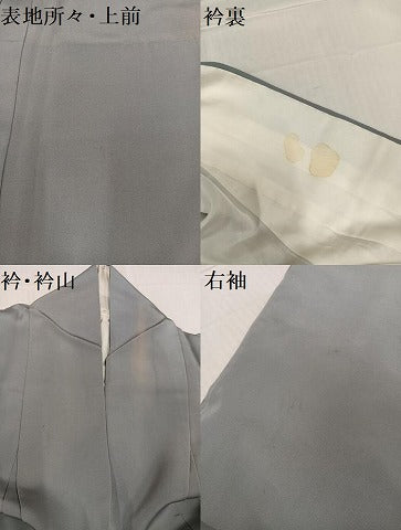 平和屋着物●豪華色留袖 刺繍 浜松舟文 暈し染め 金彩 正絹 逸品 AABD4741ph