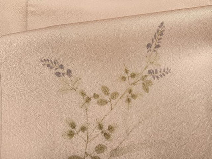 平和屋着物●訪問着　草花文　暈し染め　正絹　逸品　AABD4765ph