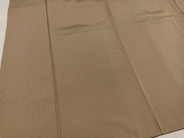 平和屋着物●上質な小紋 縞 正絹 逸品 未使用 AABD4766ph