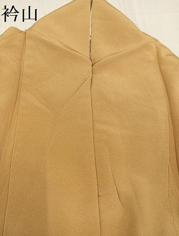 平和屋着物●上質な色無地　飴色　正絹　逸品　AABD4775ph