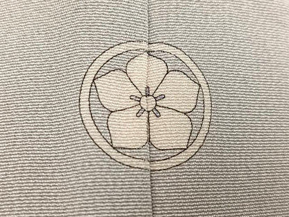 平和屋着物●十日町友禅作家 岡村蒼風 色留袖 樹林文 正絹 逸品 AABD4784ph