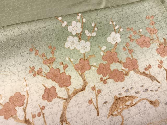 平和屋着物●豪華色留袖 松竹梅群れ鶴風景文 暈し染め 金彩 正絹 逸品 AABD4793ph