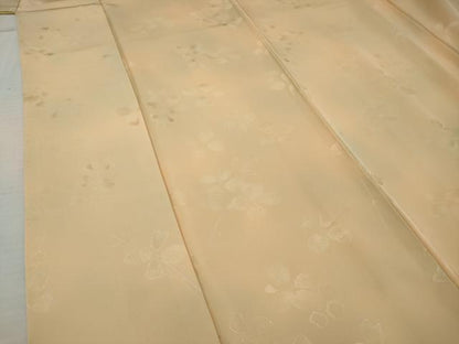 平和屋着物■上質な小紋　枝花地紋　暈し染め　正絹　逸品　AABD4893gw
