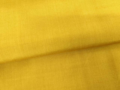 平和屋着物●本場黄八丈　平織　紬　色無地　金色　正絹　逸品　AABD4938cs