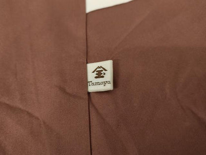 平和屋着物●本場大島紬　泥染め　カタス7マルキ　風景文　正絹　逸品　AABD4951cs