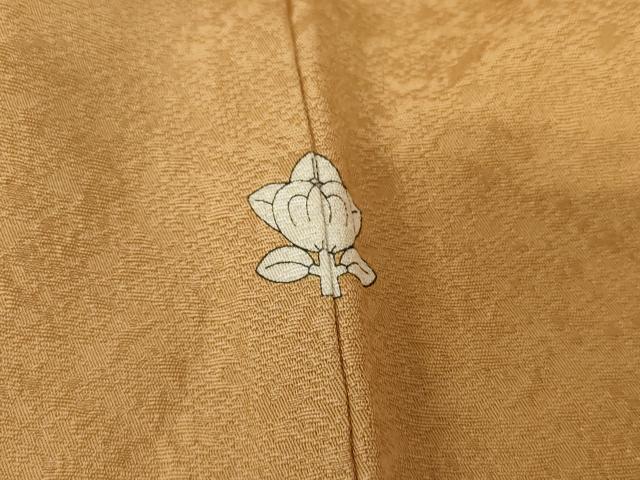 平和屋着物●上質な色無地　香染色　正絹　逸品　AABD4959cs