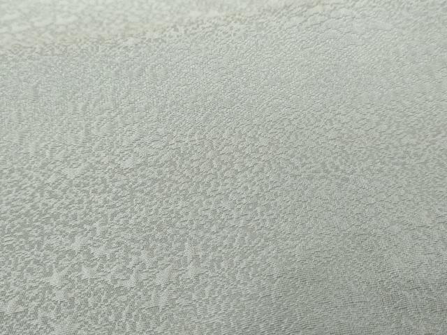 平和屋着物●上質な色無地　草花地紋　秘色色　正絹　逸品　未使用　AABD4961cs