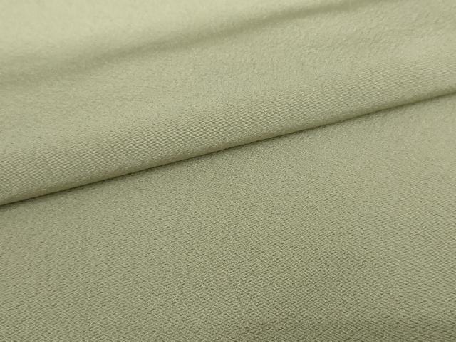 平和屋着物●上質な色無地　山葵色　正絹　逸品　AABD4965cs