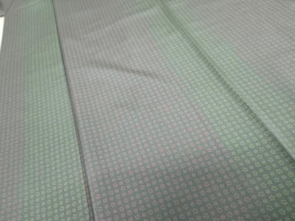 平和屋着物●上質な小紋 花間道 正絹 逸品 AABD4972cs