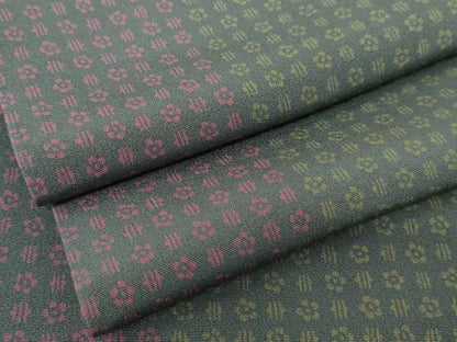 平和屋着物●上質な小紋 花間道 正絹 逸品 AABD4972cs