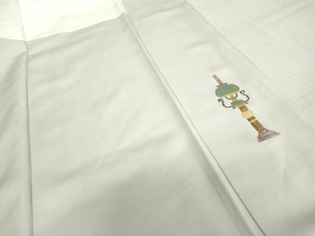 平和屋着物●上質な小紋 手描き 器物文 暈し染め 金銀彩 正絹 逸品 AABD4978cs
